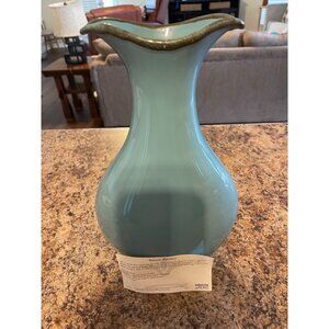 Tuscan Wine Pitcher Robin’s Egg Blue Double Lipped